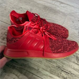 Adidas ortholite red sneakers